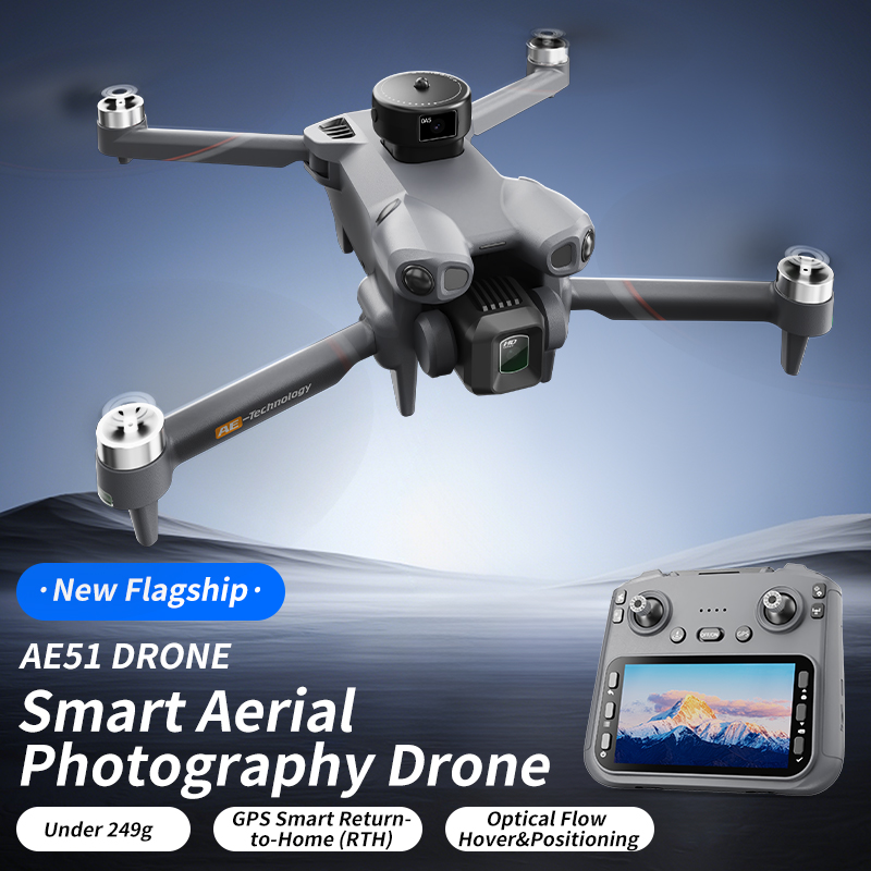 Rc Helicopter Large - Składany dron RC Quadcopter AE51 GPS