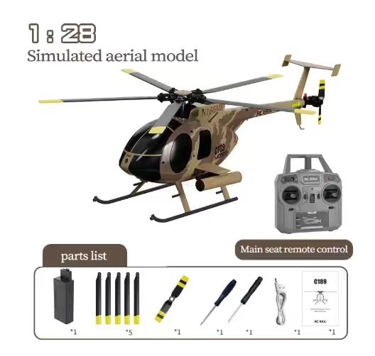 Helikopter RC C189 MD500 1:28  – Rc Helicopter Nitro recenzja i cena